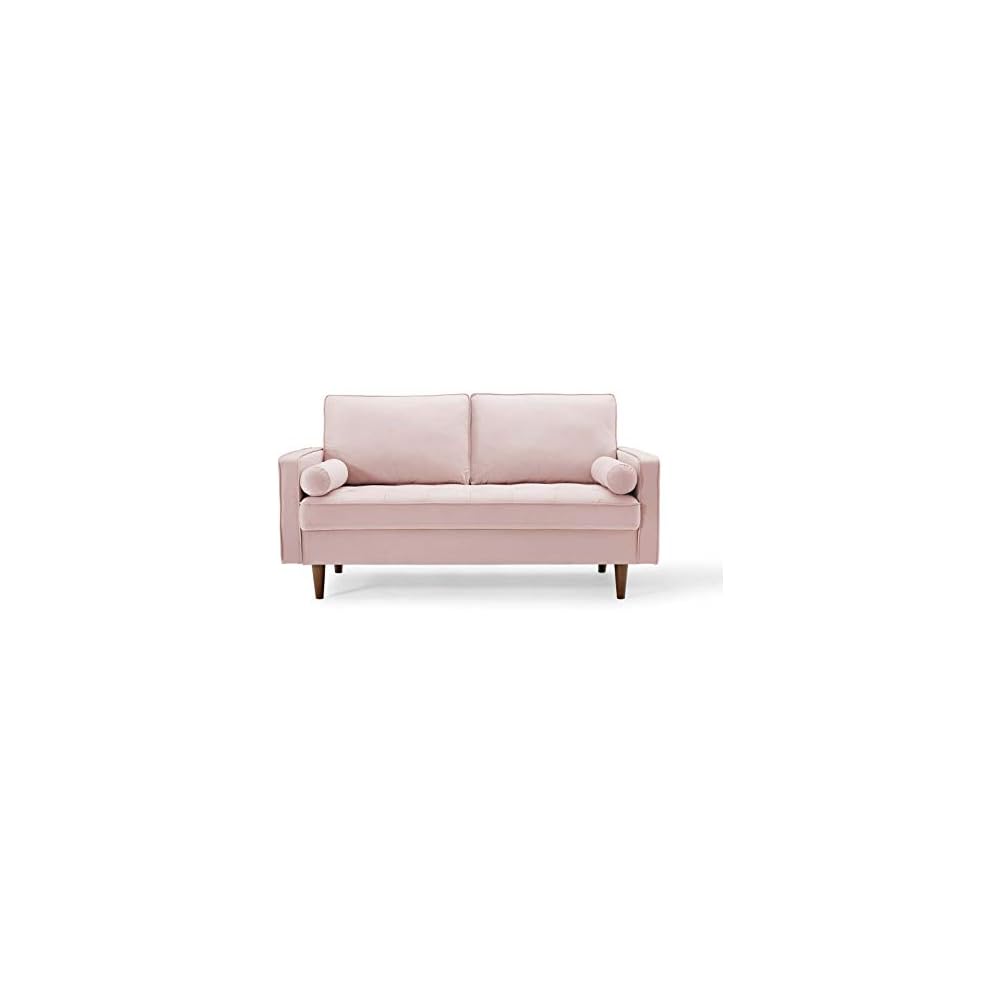 Valour Performance Velvet Loveseat, Pink Valour Performance Velvet Loveseat
