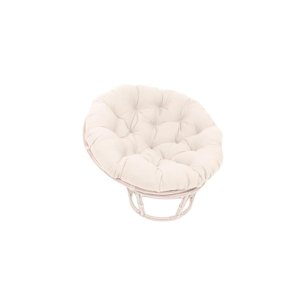 Solid Twill Papasan Chair Cushion, 52" x 6" x 52", Burgundy