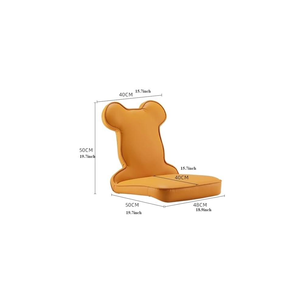 LSLYTQ Floor Chair, Floor Chair Lazy Sofa Chair, Legless Chair with Back Support, Home Bay Window Lazy Backrest Chair, Meditation Floor Seating for Living Room, Bedroom, Balcony Meditation Chai