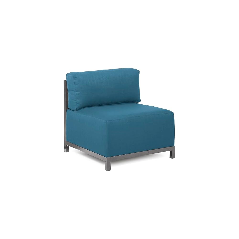 Axis Chair with Cover for Indoor and Outdoor Seating, Cushioned Titanium Frame Chair for Living Room, Office and Bedroom Use, 30.5 x 32.5 x 30 Inches, Avanti Black