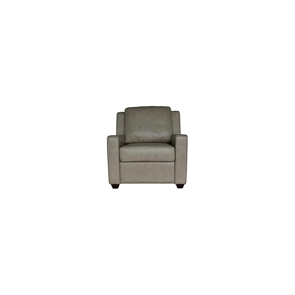 Gray Wyatt Chair in Top Grain Leather