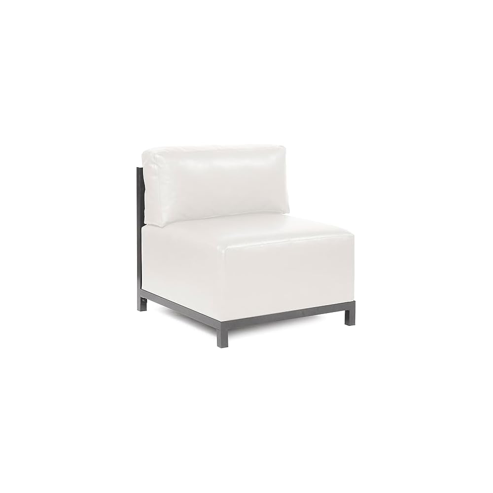 Axis Chair with Cover for Indoor and Outdoor Seating, Cushioned Titanium Frame Chair for Living Room, Office and Bedroom Use, 30.5 x 32.5 x 30 Inches, Avanti Black