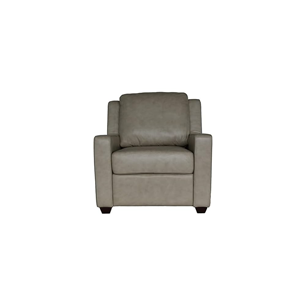 Gray Wyatt Chair in Top Grain Leather