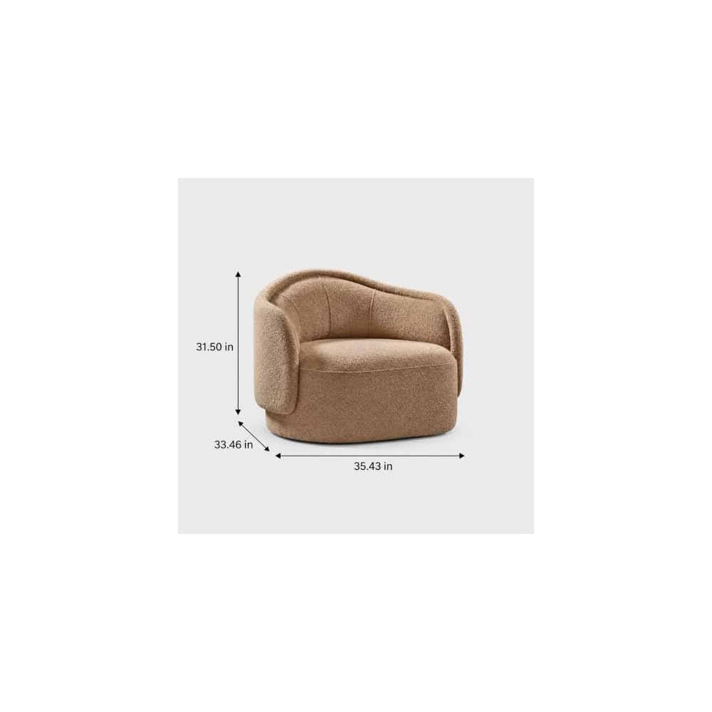 Olive Green Corduroy Accent Chair with High Back and Sloping Arms