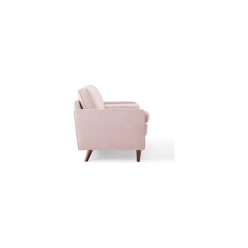 Valour Performance Velvet Loveseat, Pink Valour Performance Velvet Loveseat