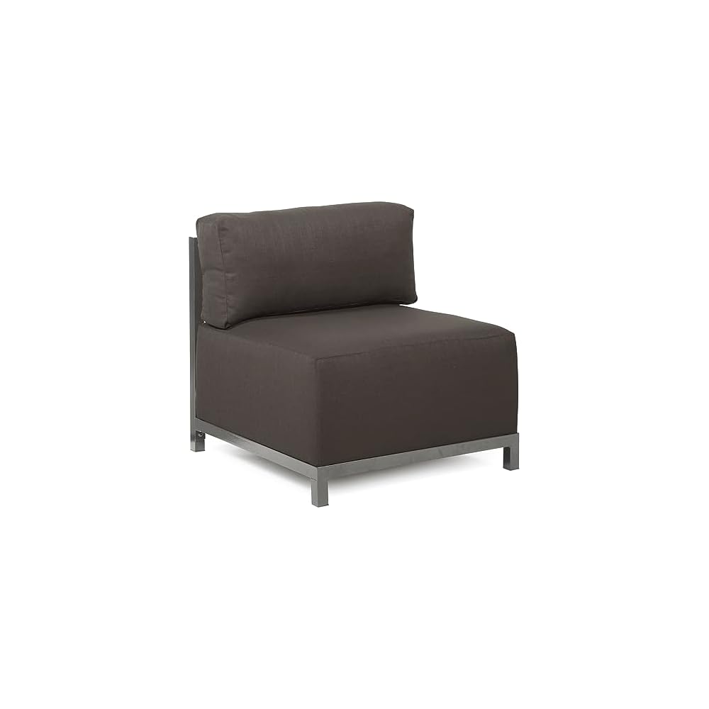 Axis Chair with Cover for Indoor and Outdoor Seating, Cushioned Titanium Frame Chair for Living Room, Office and Bedroom Use, 30.5 x 32.5 x 30 Inches, Avanti Black