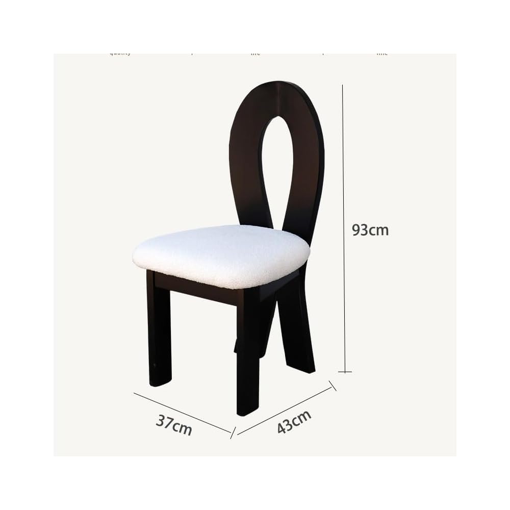 Dining Chair Portable Comfortable Backrest Seat Cafe Dressing Table Office Design Furniture