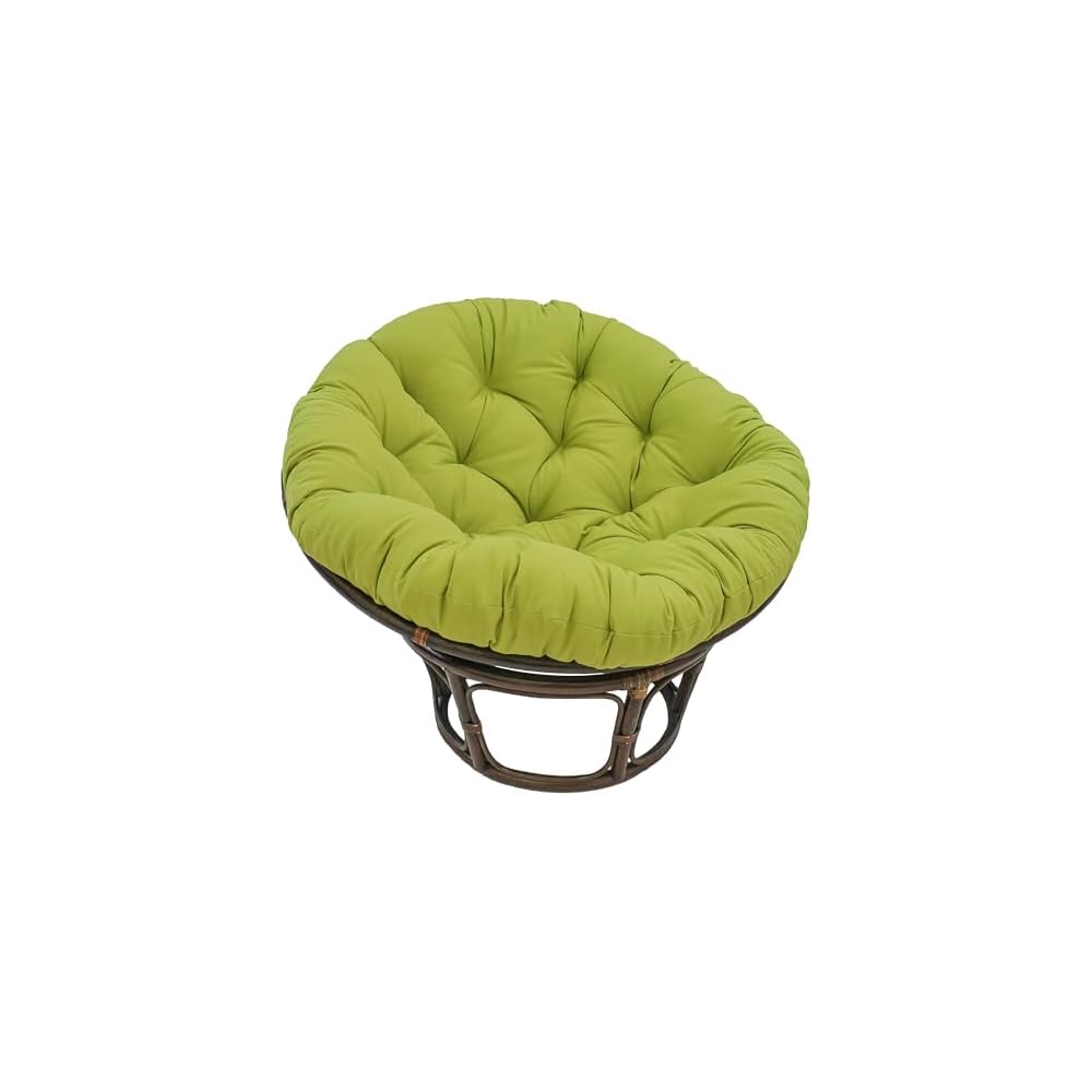 Solid Twill Papasan Chair Cushion, 52" x 6" x 52", Burgundy