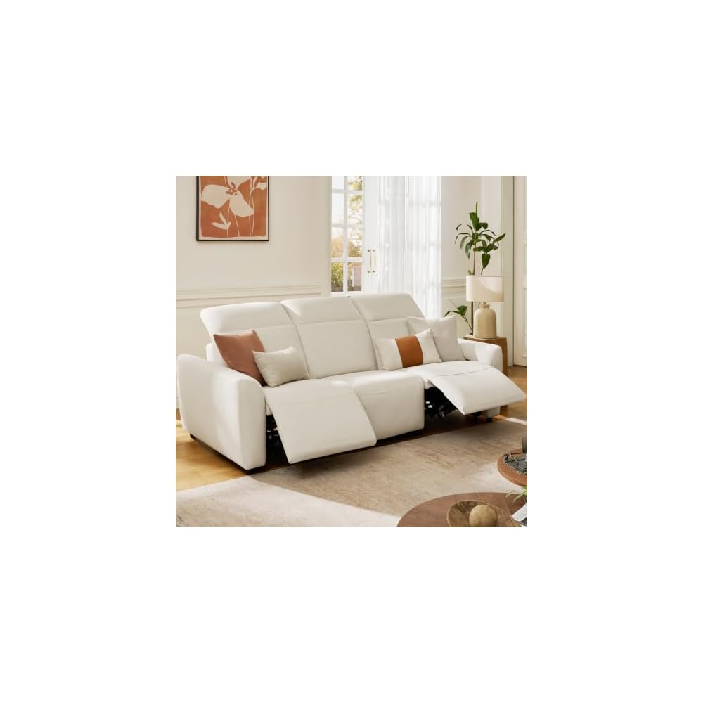 Amada 95'' Power Reclining Sofa Oversized, 3-Seater, Zero Gravity, Beige