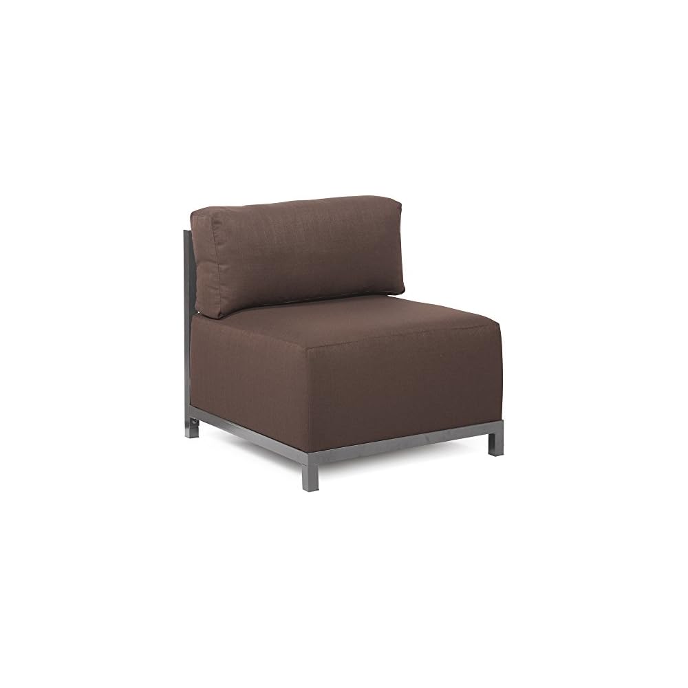 Axis Chair with Cover for Indoor and Outdoor Seating, Cushioned Titanium Frame Chair for Living Room, Office and Bedroom Use, 30.5 x 32.5 x 30 Inches, Avanti Black