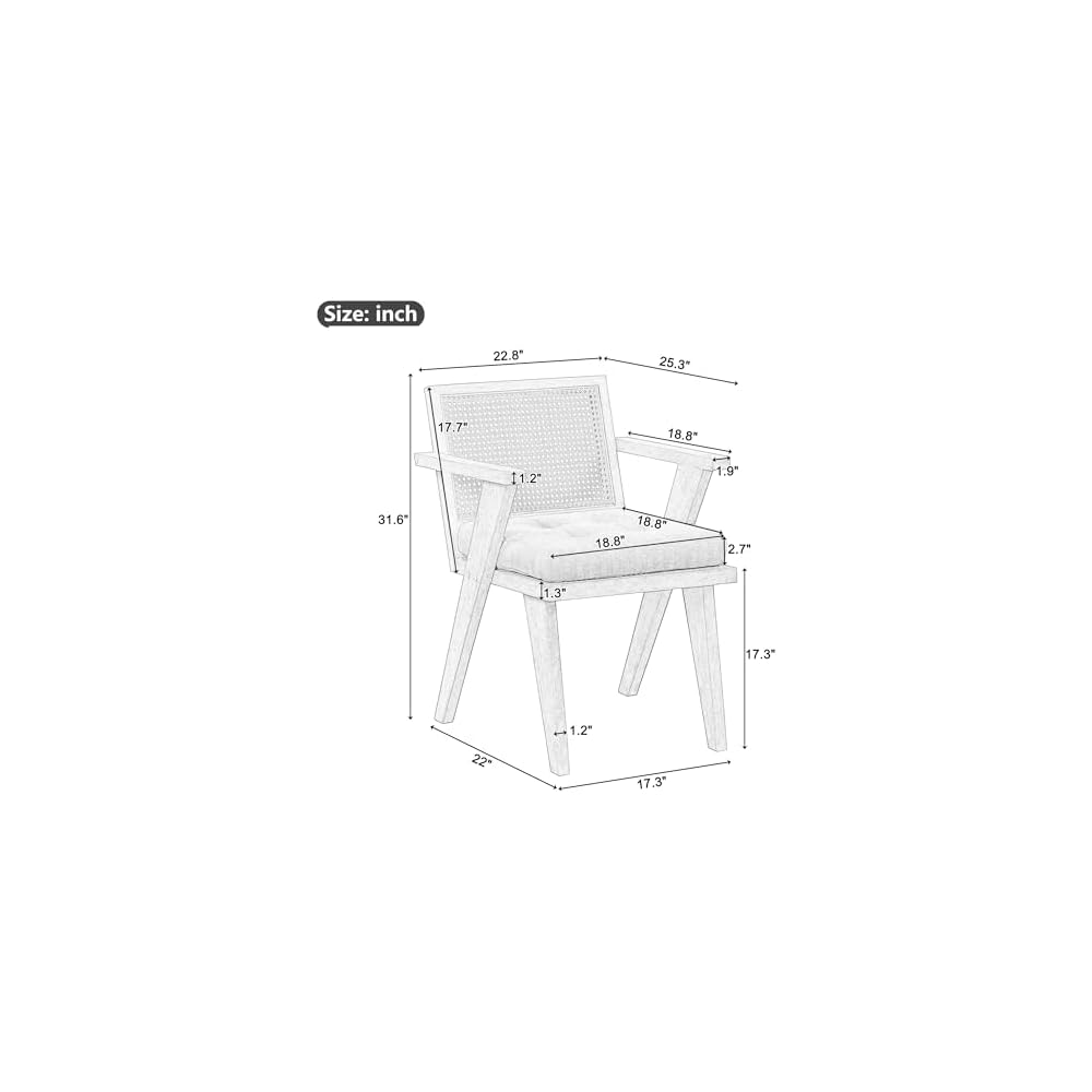 Accent Chair, One Size, Natural
