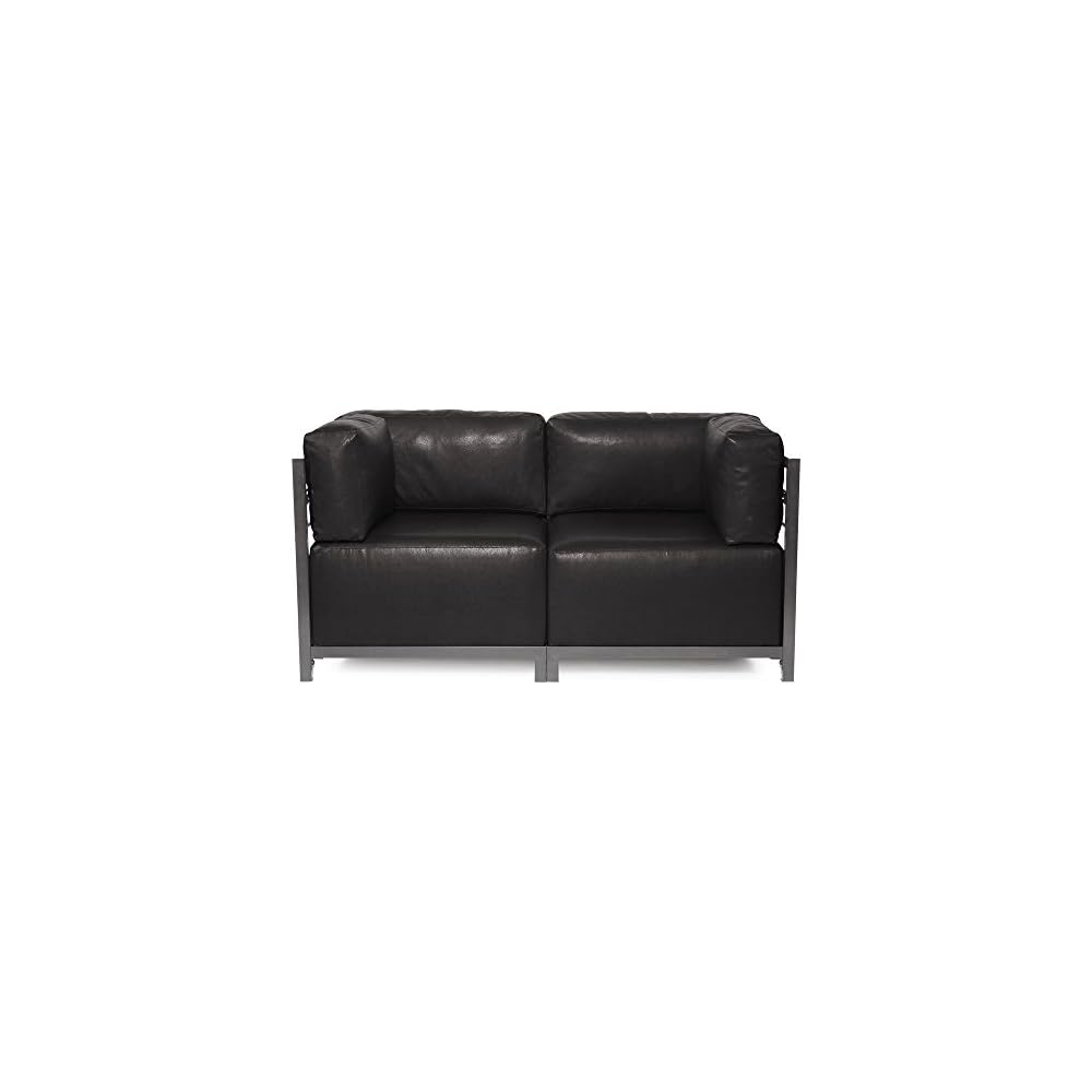 Axis Chair with Cover for Indoor and Outdoor Seating, Cushioned Titanium Frame Chair for Living Room, Office and Bedroom Use, 30.5 x 32.5 x 30 Inches, Avanti Black