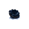 Artistic Quartz Armrest Leisure Chair – Modern Fabric Single Sofa for Home and Hotel Dark Blue