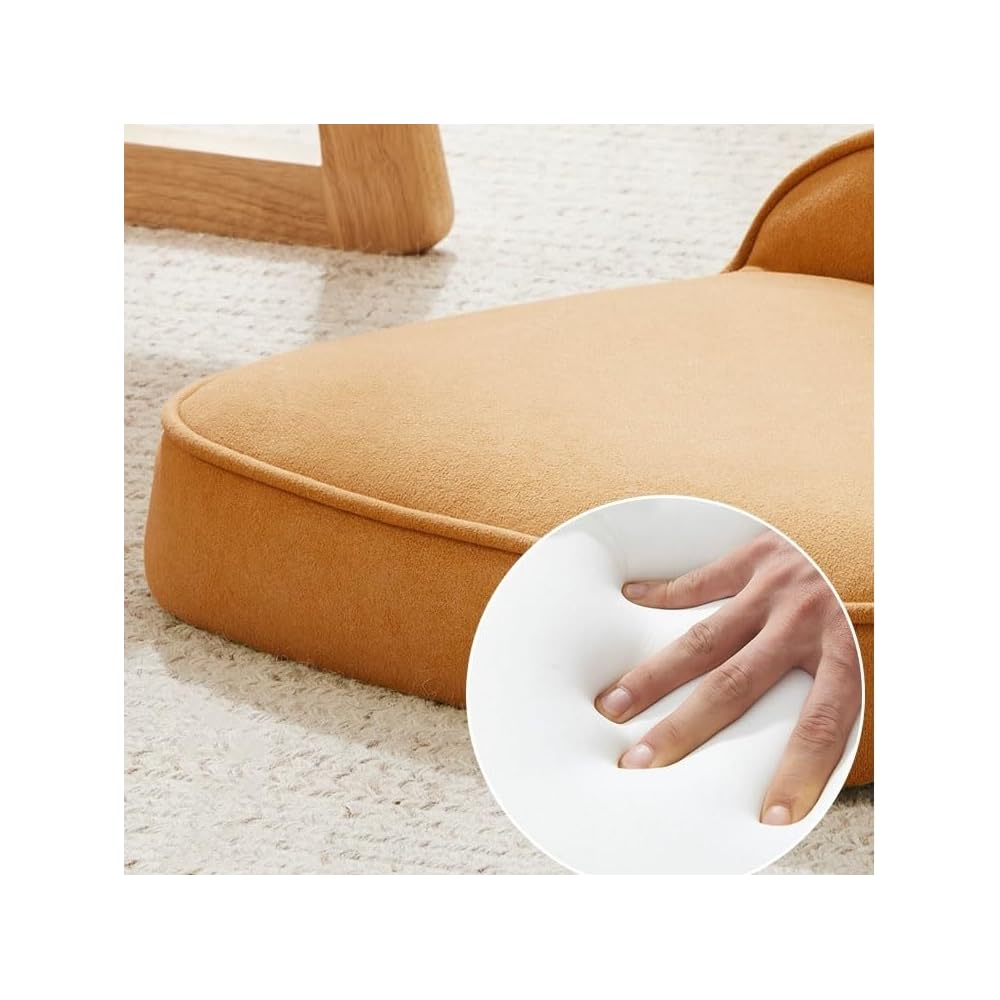 LSLYTQ Floor Chair, Floor Chair Lazy Sofa Chair, Legless Chair with Back Support, Home Bay Window Lazy Backrest Chair, Meditation Floor Seating for Living Room, Bedroom, Balcony Meditation Chai