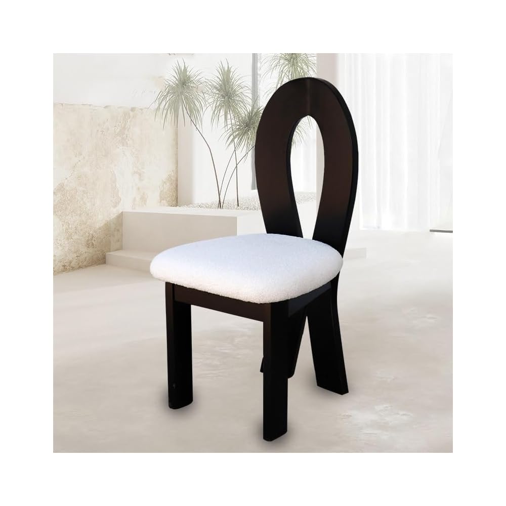 Dining Chair Portable Comfortable Backrest Seat Cafe Dressing Table Office Design Furniture