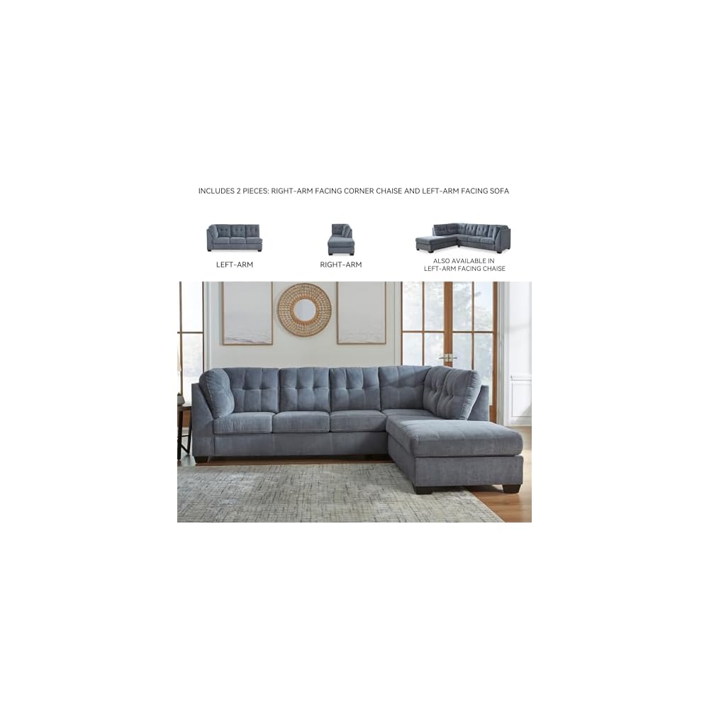 Signature Design by Ashley 2-Piece L-Shaped Sectional Couch with Chaise