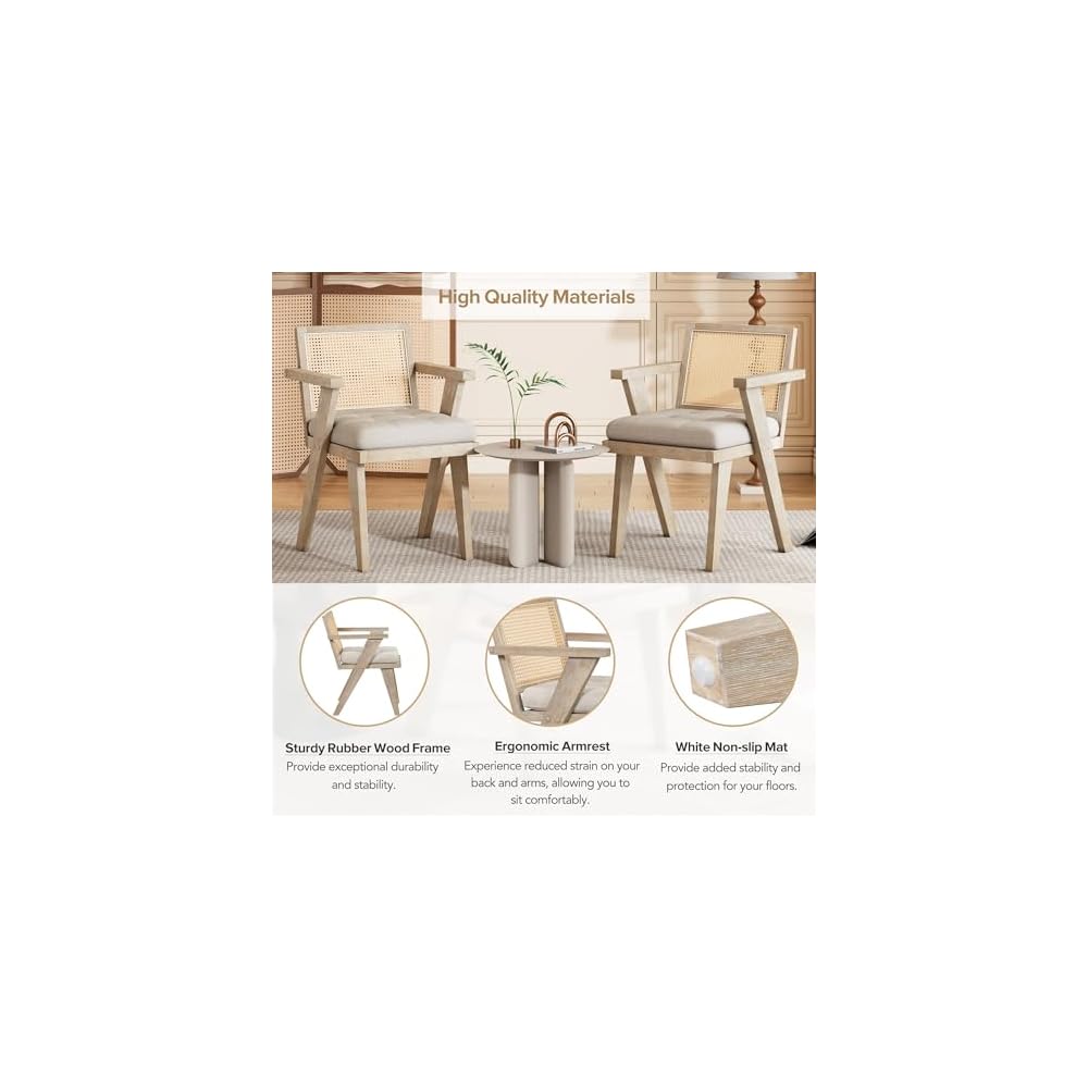 Accent Chair, One Size, Natural