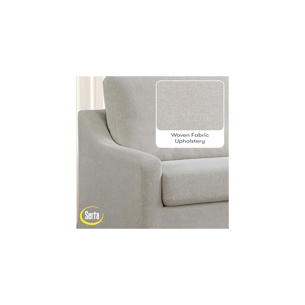 ® Harper 53.3” Twin Pullout Sofa Bed, Easy Assembly, USB Power Ports, Soft Modern, Sloped, Woven Fabric