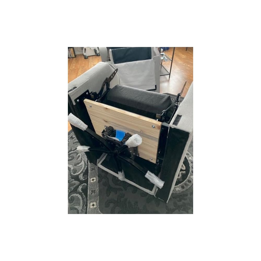 25" Replacement Recliner Base w/pitched Swivel Rocker Box Plate, 5-Leg w/caps - S5510