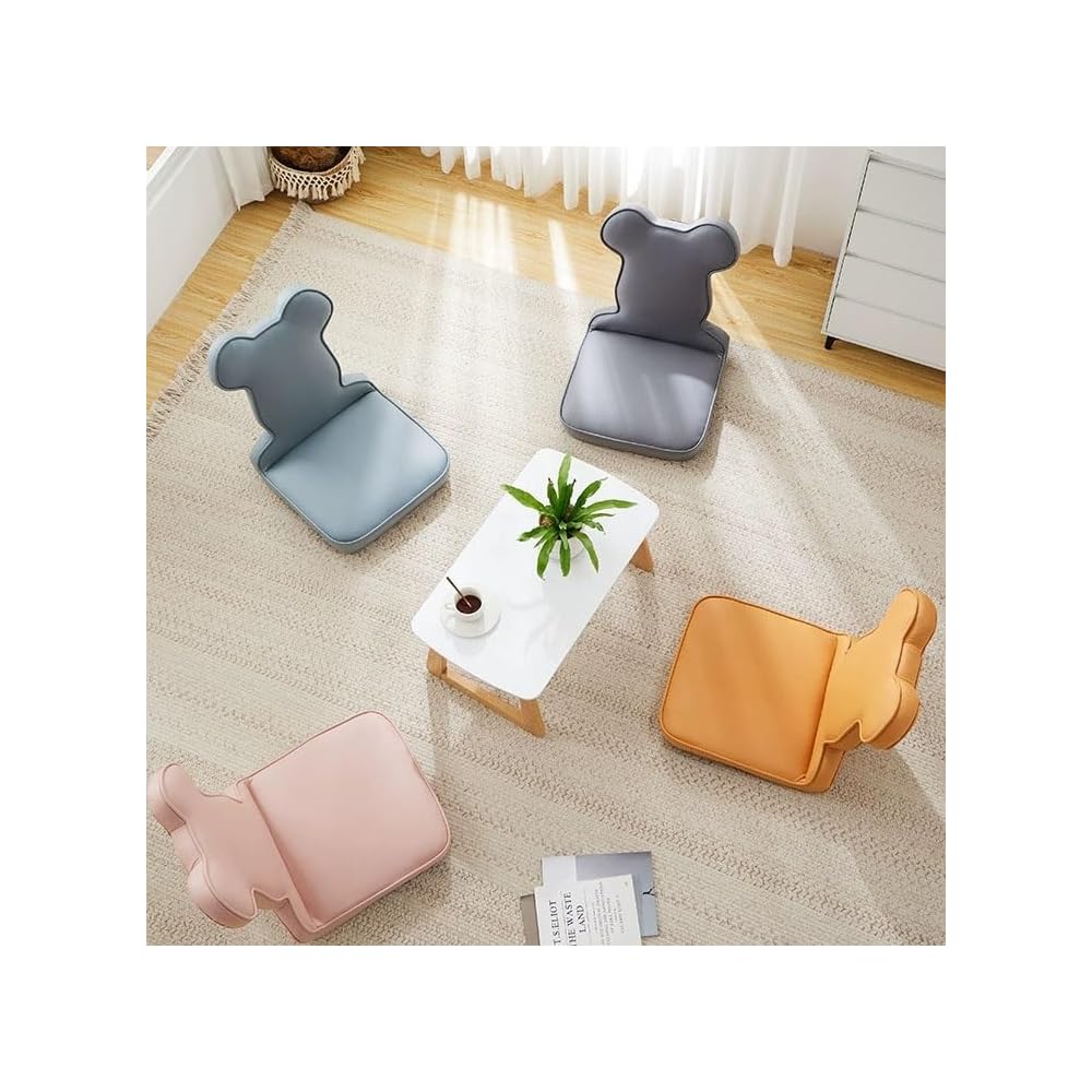 LSLYTQ Floor Chair, Floor Chair Lazy Sofa Chair, Legless Chair with Back Support, Home Bay Window Lazy Backrest Chair, Meditation Floor Seating for Living Room, Bedroom, Balcony Meditation Chai