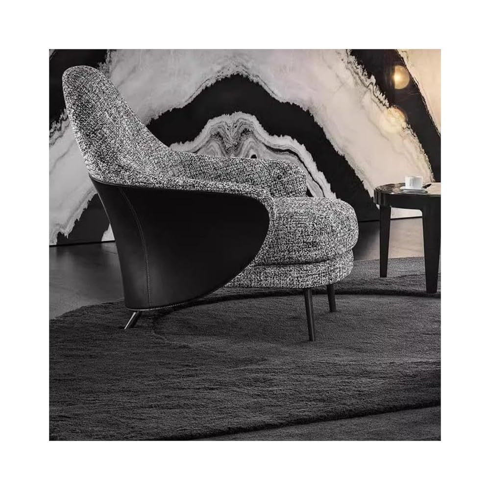 Nordic Modern Upholstered Lazy Leisure Accent Armchair