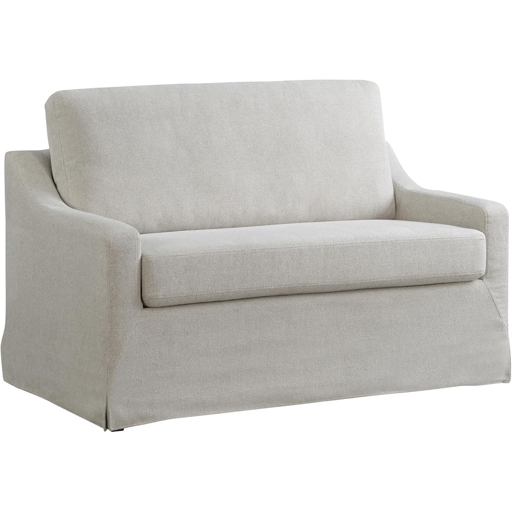 ® Harper 53.3” Twin Pullout Sofa Bed, Easy Assembly, USB Power Ports, Soft Modern, Sloped, Woven Fabric
