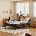 79"x54" Full Size Adjustable Bed with 5" Memory Mattress, Electric Adjustable Bed Frame with Remote, Ergonomic Bed Base with Head & Foot Incline,Zero Gravity, 6 Height-Adjustable Legs