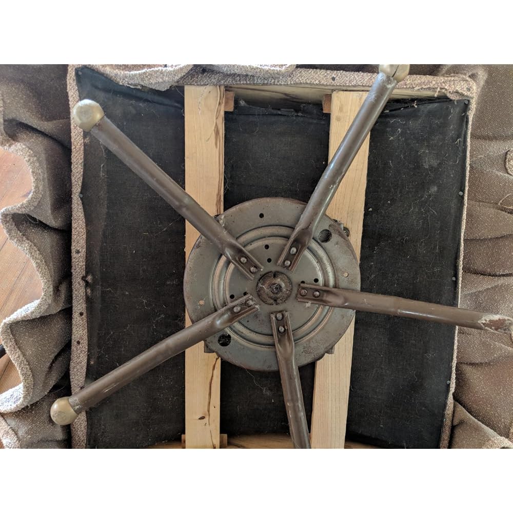 25" Replacement Recliner Base w/pitched Swivel Rocker Box Plate, 5-Leg w/caps - S5510