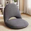 1 Pcs Floor Chair with Back Support, 5 Foldable Position, Grey