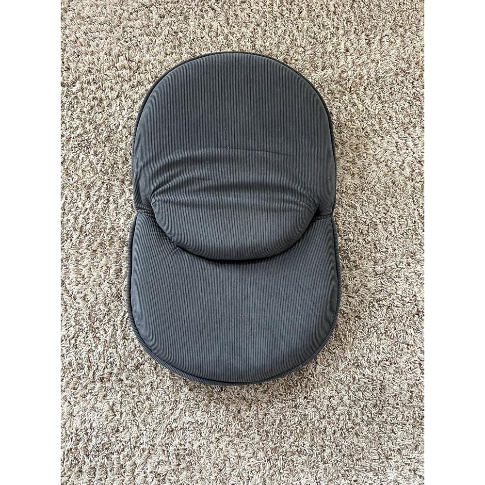 1 Pcs Floor Chair with Back Support, 5 Foldable Position, Grey